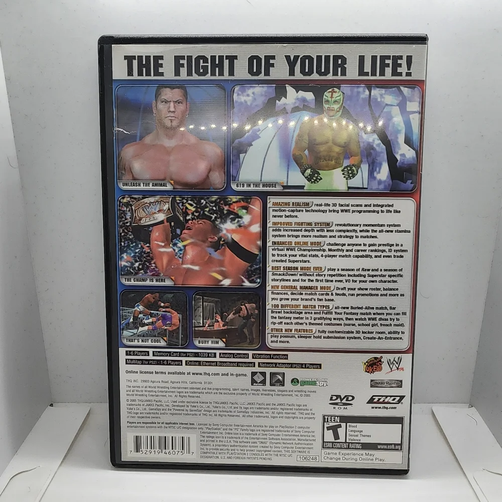 WWE SmackDown vs. Raw 2006 (Sony PlayStation 2, 2005) CIB - Picture 3 of 11